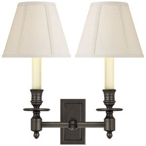 Visual Comfort Signature - S 2212BZ-L - Two Light Wall Sconce - French Library - Bronze