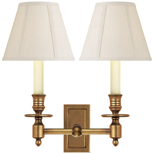 Visual Comfort Signature - S 2212HAB-L - Two Light Wall Sconce - French Library - Hand-Rubbed Antique Brass