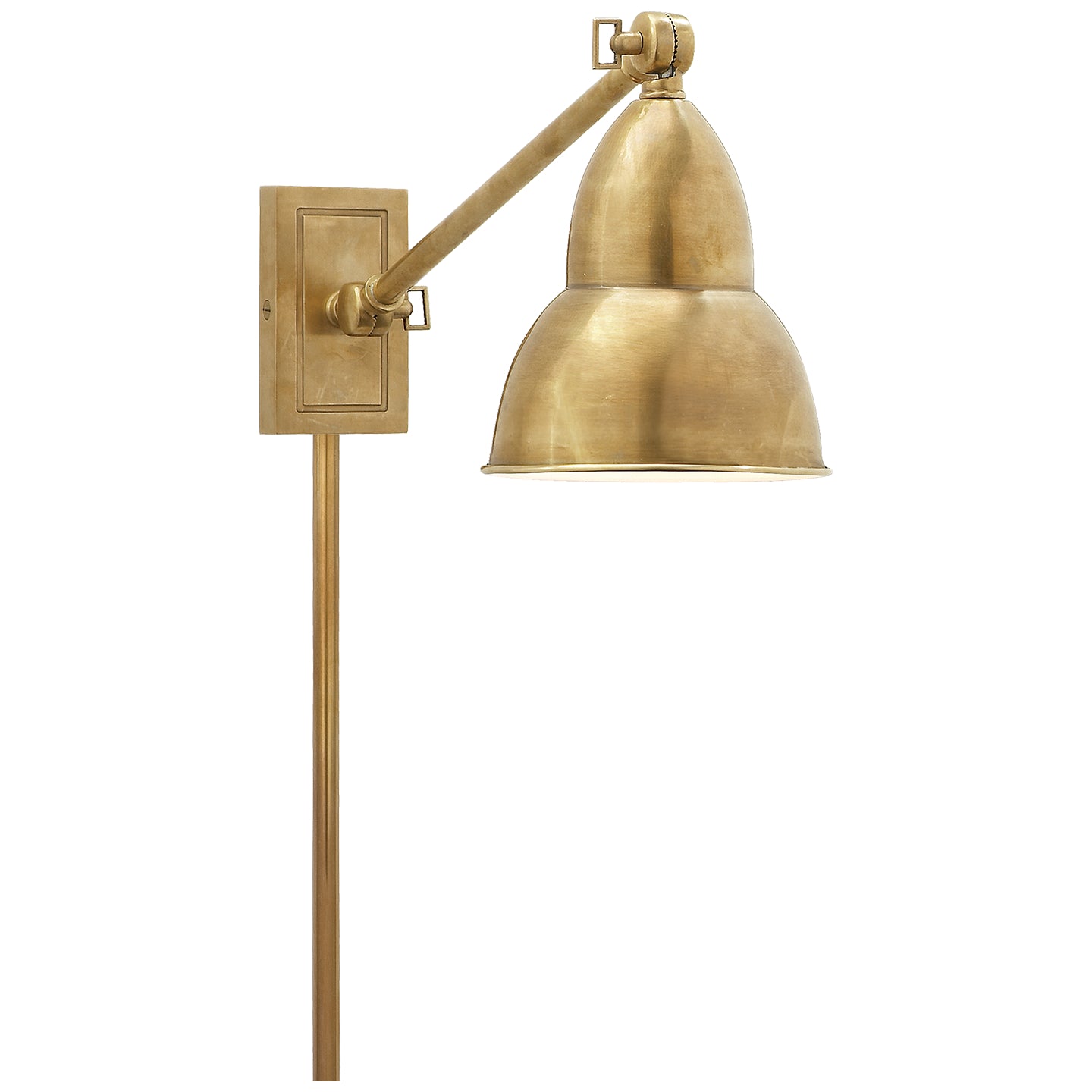 Visual Comfort Signature - S 2601HAB - LED Wall Sconce - French Library2 - Hand-Rubbed Antique Brass