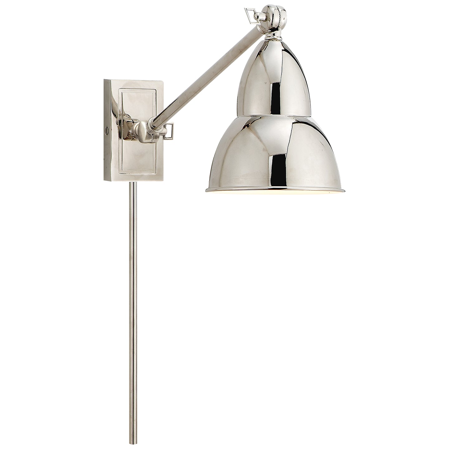 Visual Comfort Signature - S 2601PN - LED Wall Sconce - French Library2 - Polished Nickel