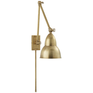 Visual Comfort Signature - S 2602HAB - LED Wall Sconce - French Library2 - Hand-Rubbed Antique Brass