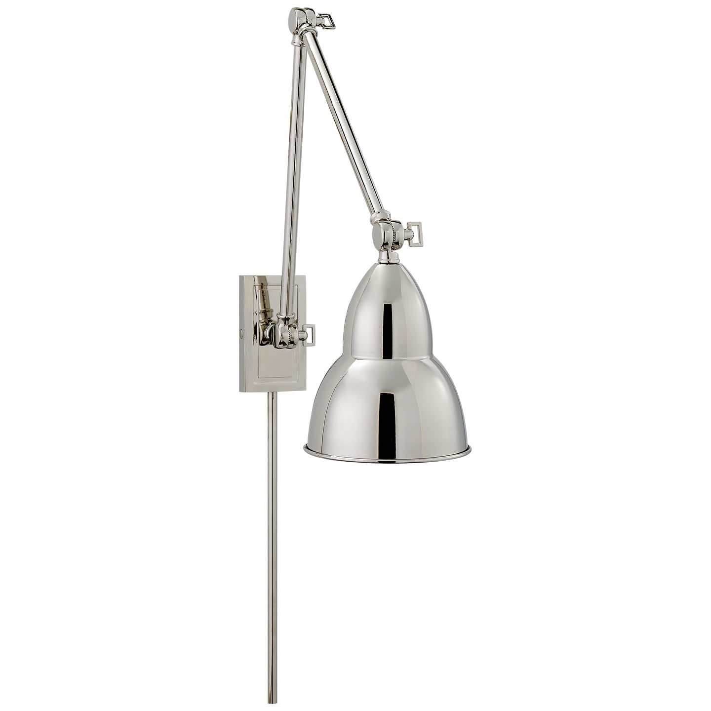 Visual Comfort Signature - S 2602PN - LED Wall Sconce - French Library2 - Polished Nickel