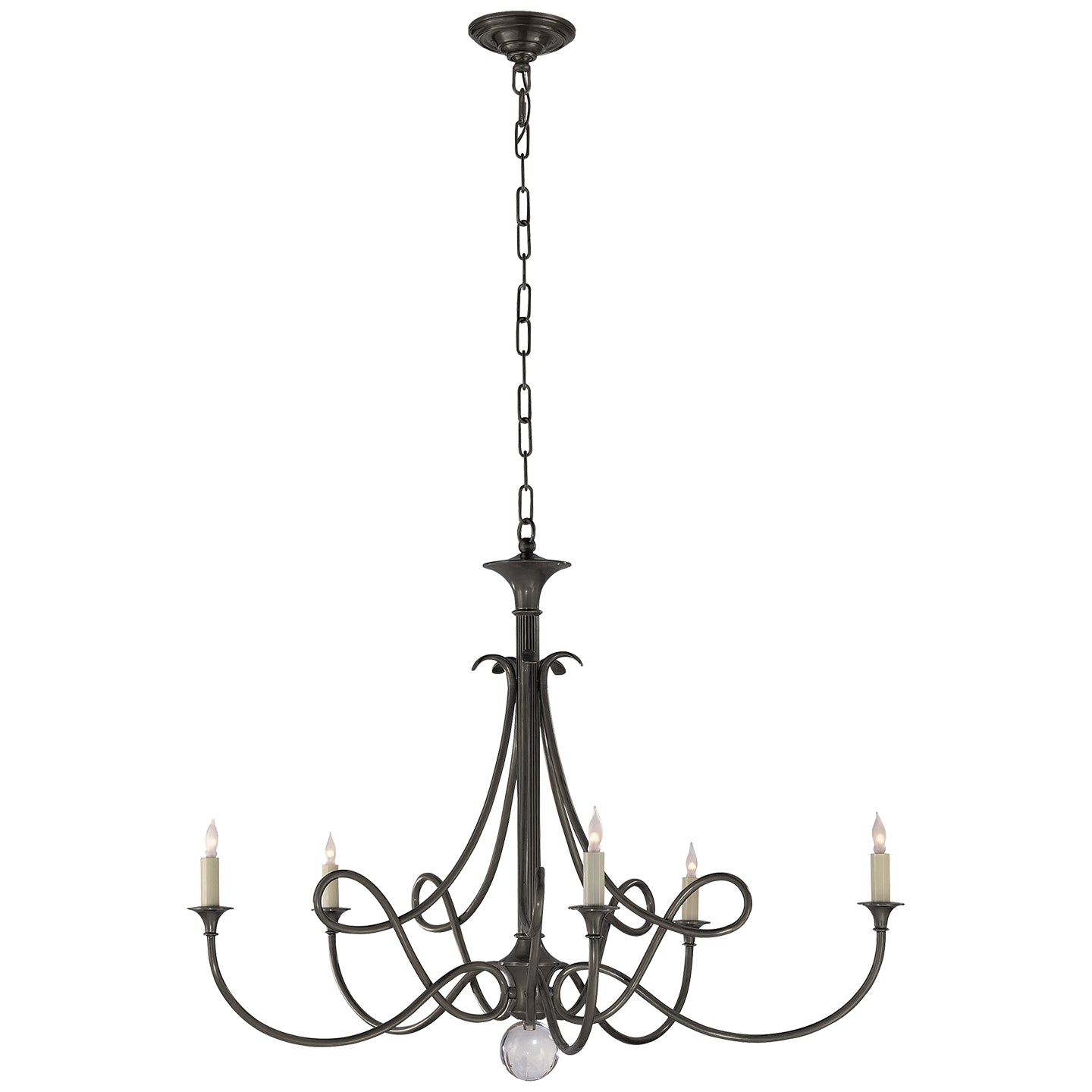 Visual Comfort Signature - SC 5005BZ - Five Light Chandelier - Double Twist - Bronze