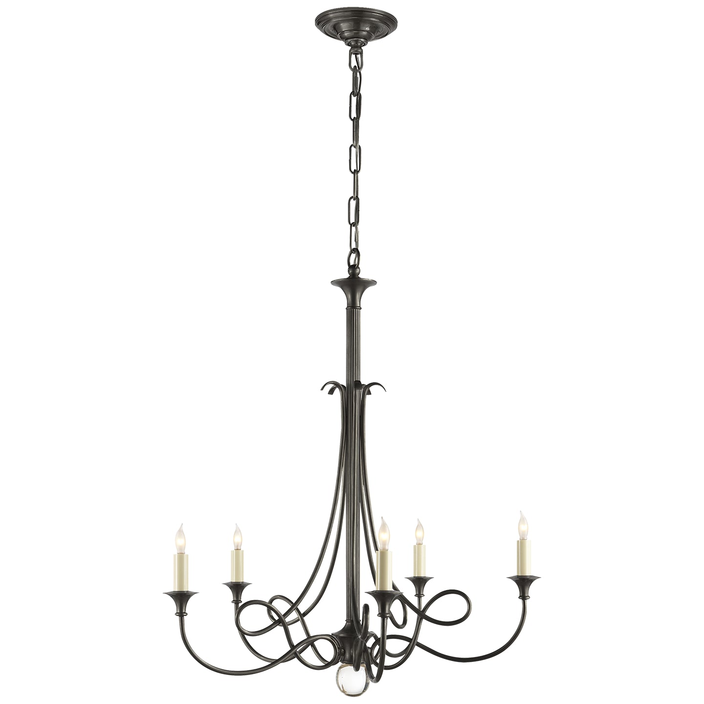 Visual Comfort Signature - SC 5015BZ - Five Light Chandelier - DOUBLE Twist - Bronze