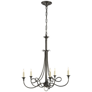 Visual Comfort Signature - SC 5015BZ - Five Light Chandelier - DOUBLE Twist - Bronze