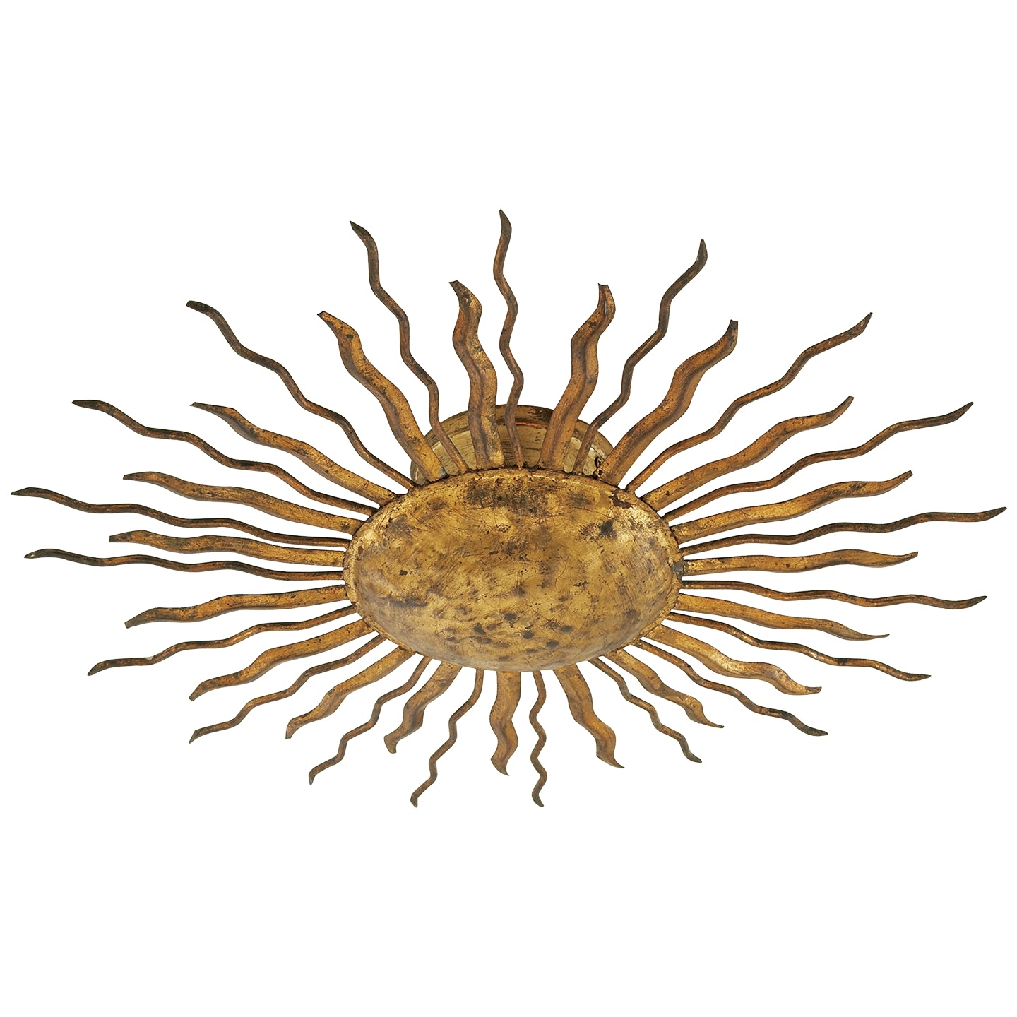 Visual Comfort Signature - SK 4000GI - Two Light Flush Mount - Re - Gilded Iron