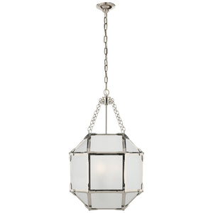 Visual Comfort Signature - SK 5008PN-FG - Three Light Lantern - Morris - Polished Nickel