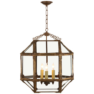 Visual Comfort Signature - SK 5009GI-CG - Three Light Lantern - Morris - Gilded Iron