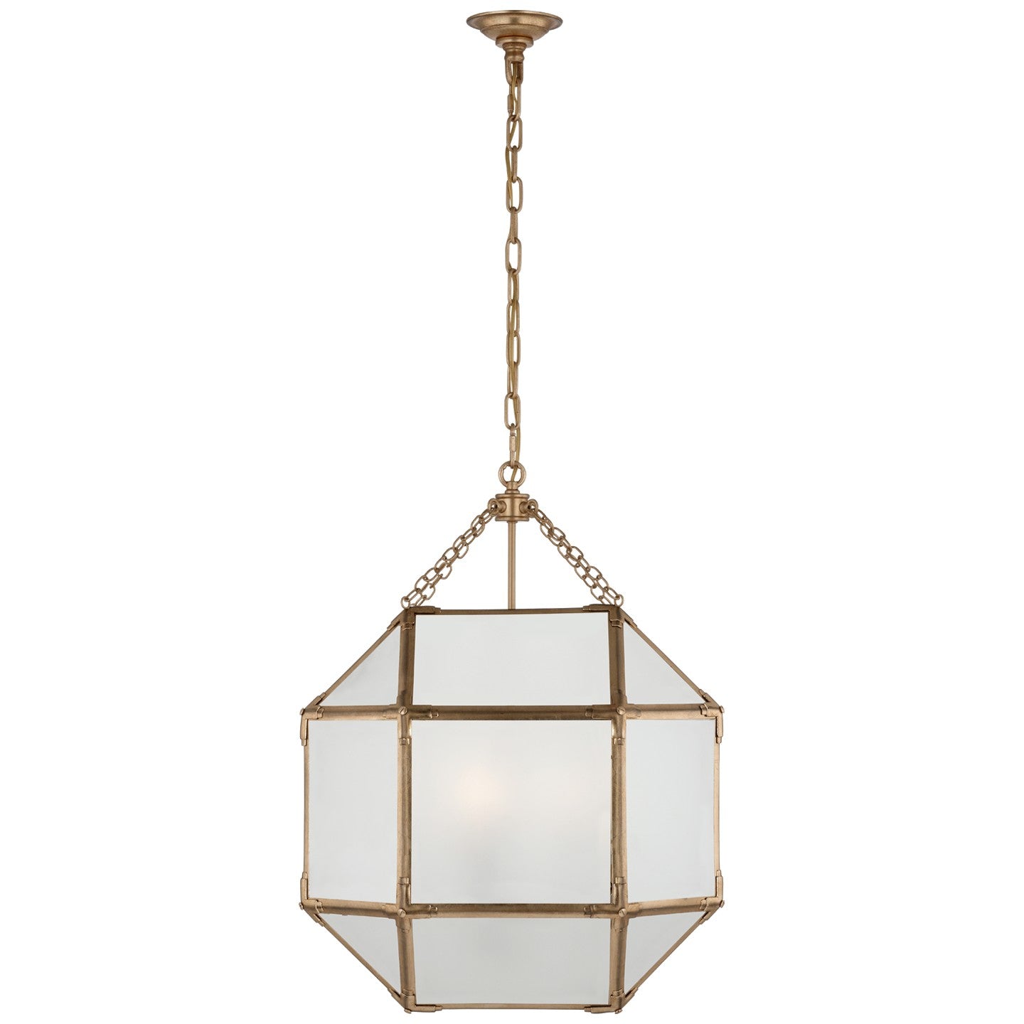 Visual Comfort Signature - SK 5009GI-FG - Three Light Lantern - Morris - Gilded Iron