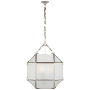 Visual Comfort Signature - SK 5009PN-FG - Three Light Lantern - Morris - Polished Nickel