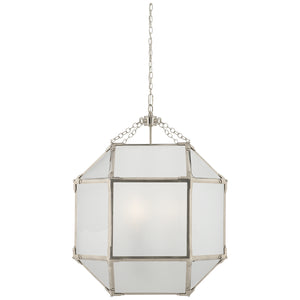Visual Comfort Signature - SK 5009PN-FG - Three Light Lantern - Morris - Polished Nickel