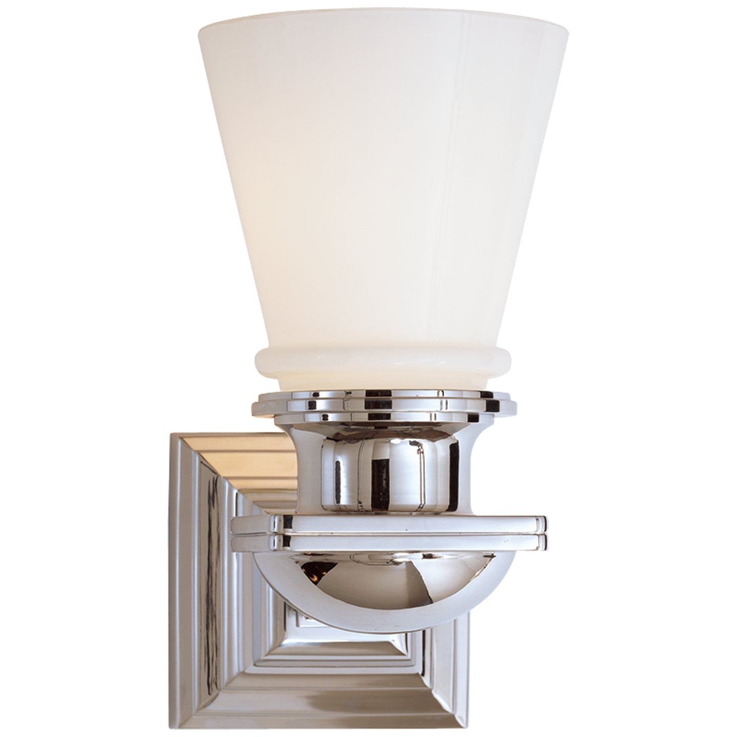 Visual Comfort Signature - SL 2151PN-WG - One Light Wall Sconce - NY Subway - Polished Nickel