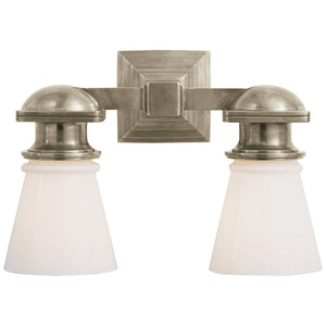 Visual Comfort Signature - SL 2152AN-WG - Two Light Wall Sconce - NY Subway - Antique Nickel