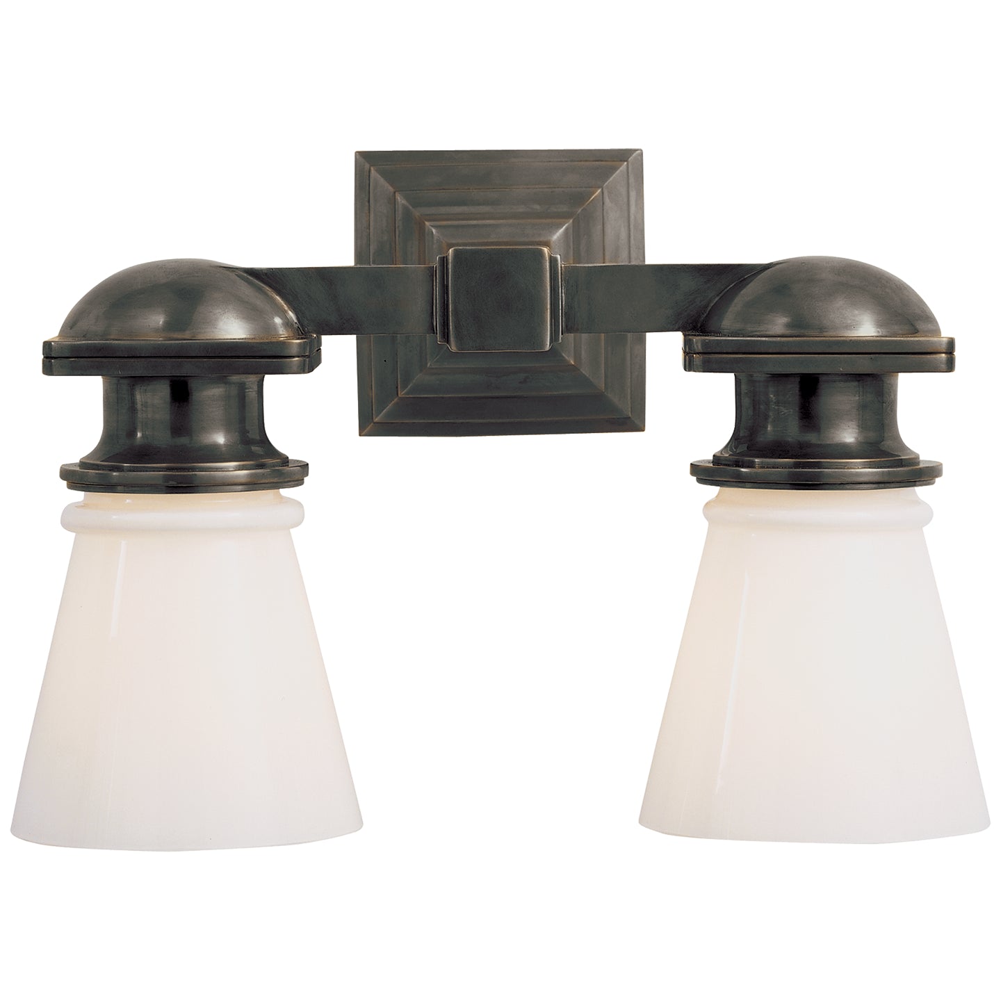 Visual Comfort Signature - SL 2152BZ-WG - Two Light Wall Sconce - NY Subway - Bronze