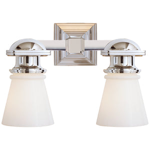 Visual Comfort Signature - SL 2152PN-WG - Two Light Wall Sconce - NY Subway - Polished Nickel