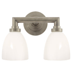 Visual Comfort Signature - SL 2842AN-WG - Two Light Bath Sconce - Wilton - Antique Nickel