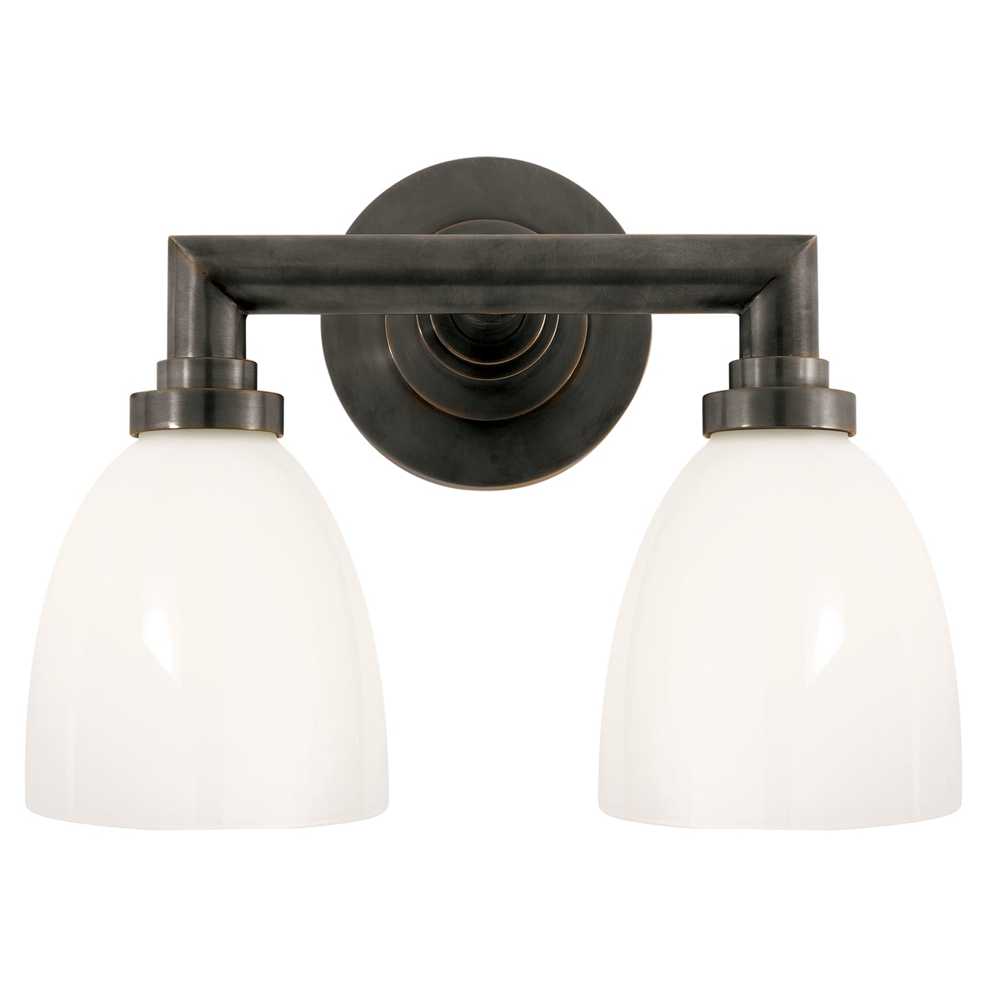 Visual Comfort Signature - SL 2842BZ-WG - Two Light Bath Sconce - Wilton - Bronze