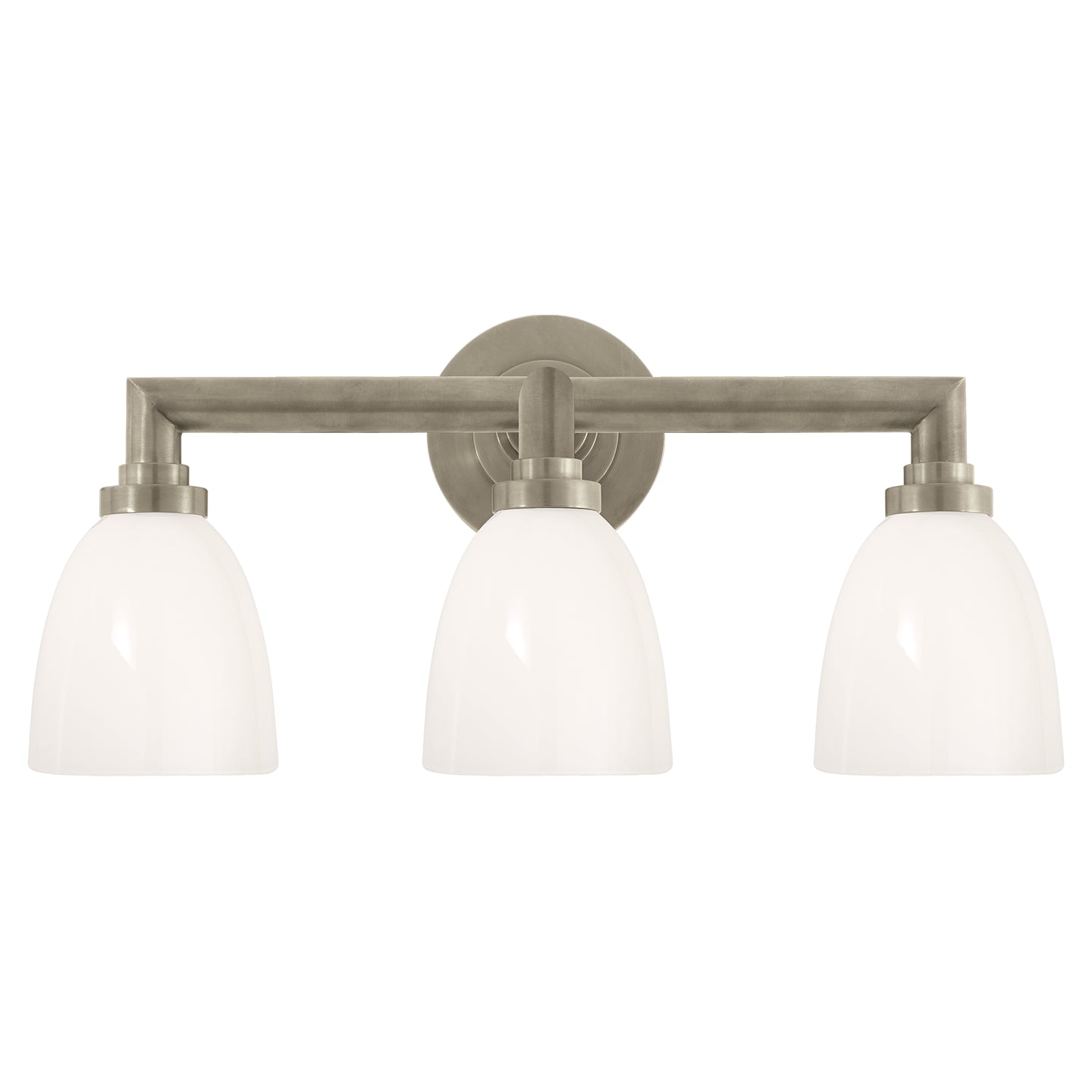 Visual Comfort Signature - SL 2843AN-WG - Three Light Bath Sconce - Wilton - Antique Nickel