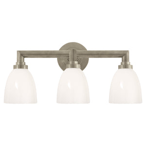 Visual Comfort Signature - SL 2843AN-WG - Three Light Bath Sconce - Wilton - Antique Nickel