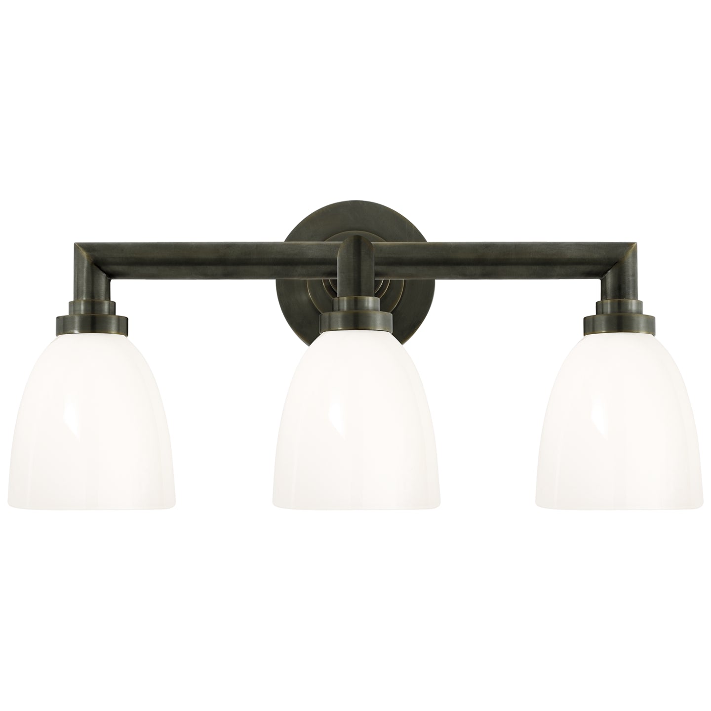 Visual Comfort Signature - SL 2843BZ-WG - Three Light Bath Sconce - Wilton - Bronze