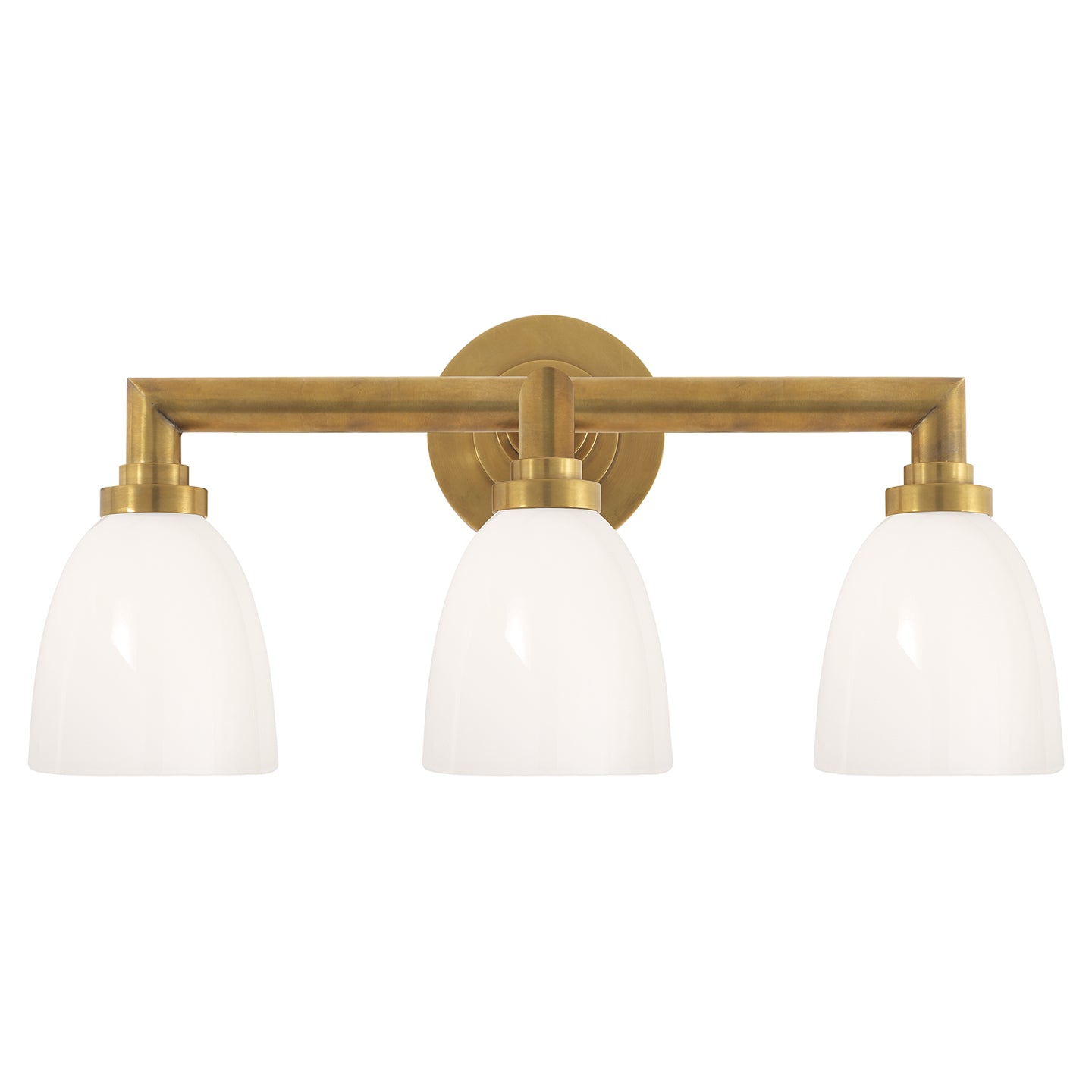 Visual Comfort Signature - SL 2843HAB-WG - Three Light Bath Sconce - Wilton - Hand-Rubbed Antique Brass