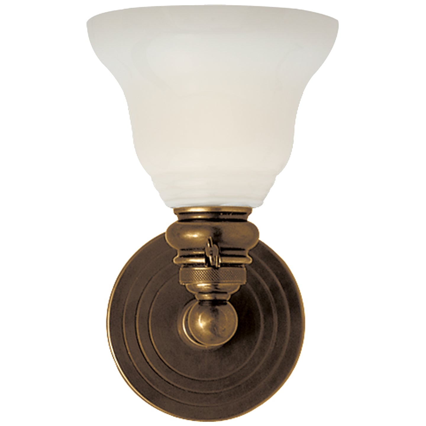 Visual Comfort Signature - SL 2931HAB/SLEG-WG - One Light Wall Sconce - Boston - Hand-Rubbed Antique Brass