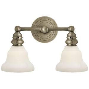 Visual Comfort Signature - SL 2932AN/SLEG-WG - Two Light Wall Sconce - Boston - Antique Nickel