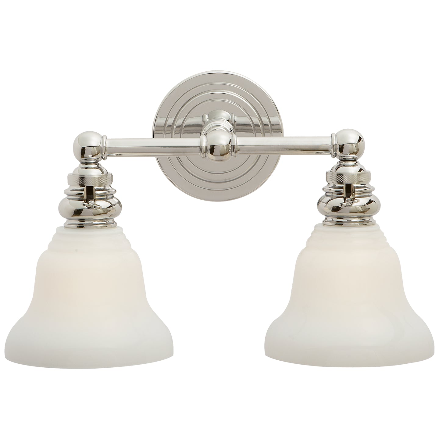 Visual Comfort Signature - SL 2932PN/SLEG-WG - Two Light Wall Sconce - Boston - Polished Nickel