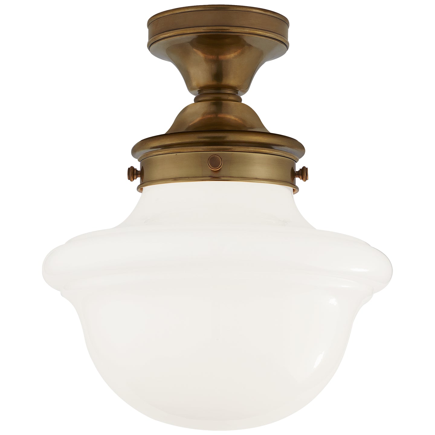 Visual Comfort Signature - SL 4121HAB-WG - One Light Flush Mount - Edmond - Hand-Rubbed Antique Brass