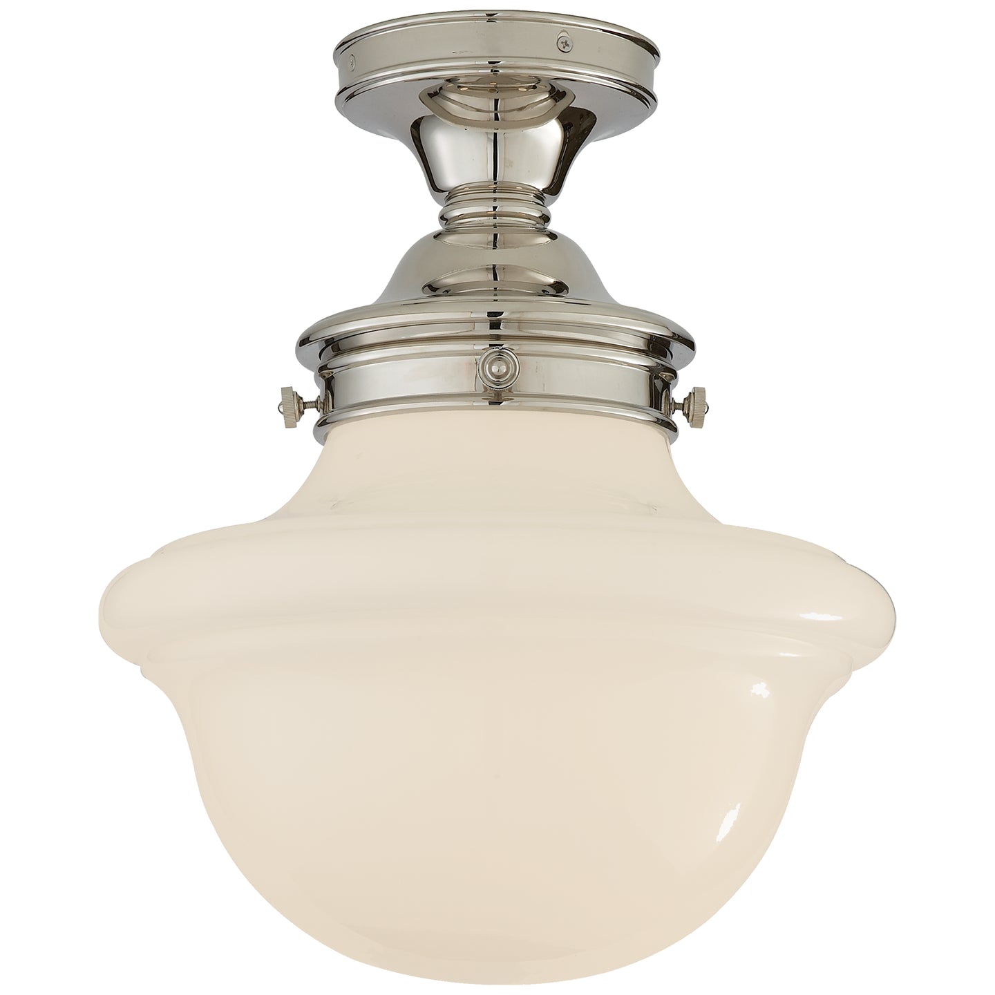 Visual Comfort Signature - SL 4121PN-WG - One Light Flush Mount - Edmond - Polished Nickel