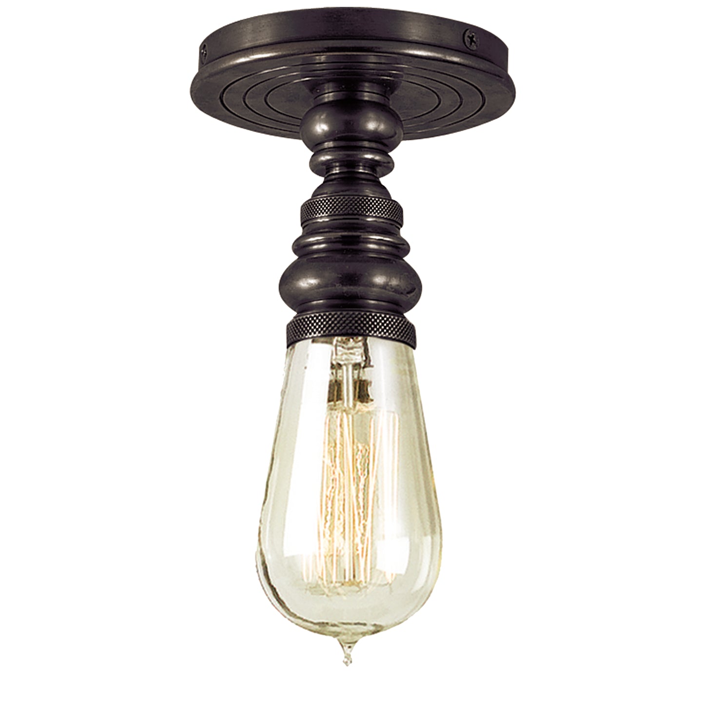 Visual Comfort Signature - SL 5001BZ - One Light Flush Mount - Boston - Bronze