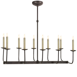 Visual Comfort Signature - SL 5863BZ - Ten Light Chandelier - Linear Branched - Bronze