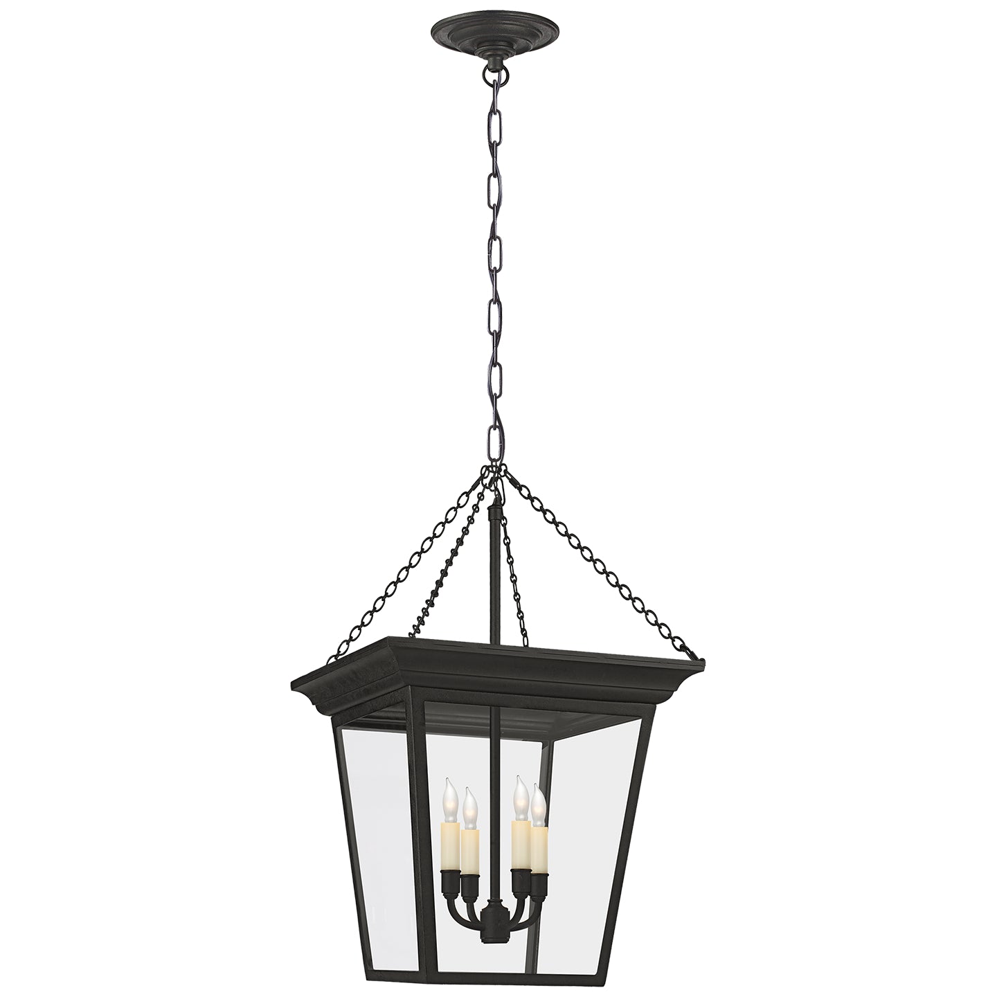 Visual Comfort Signature - SL 5871BR - Four Light Lantern - Cornice - Blackened Rust