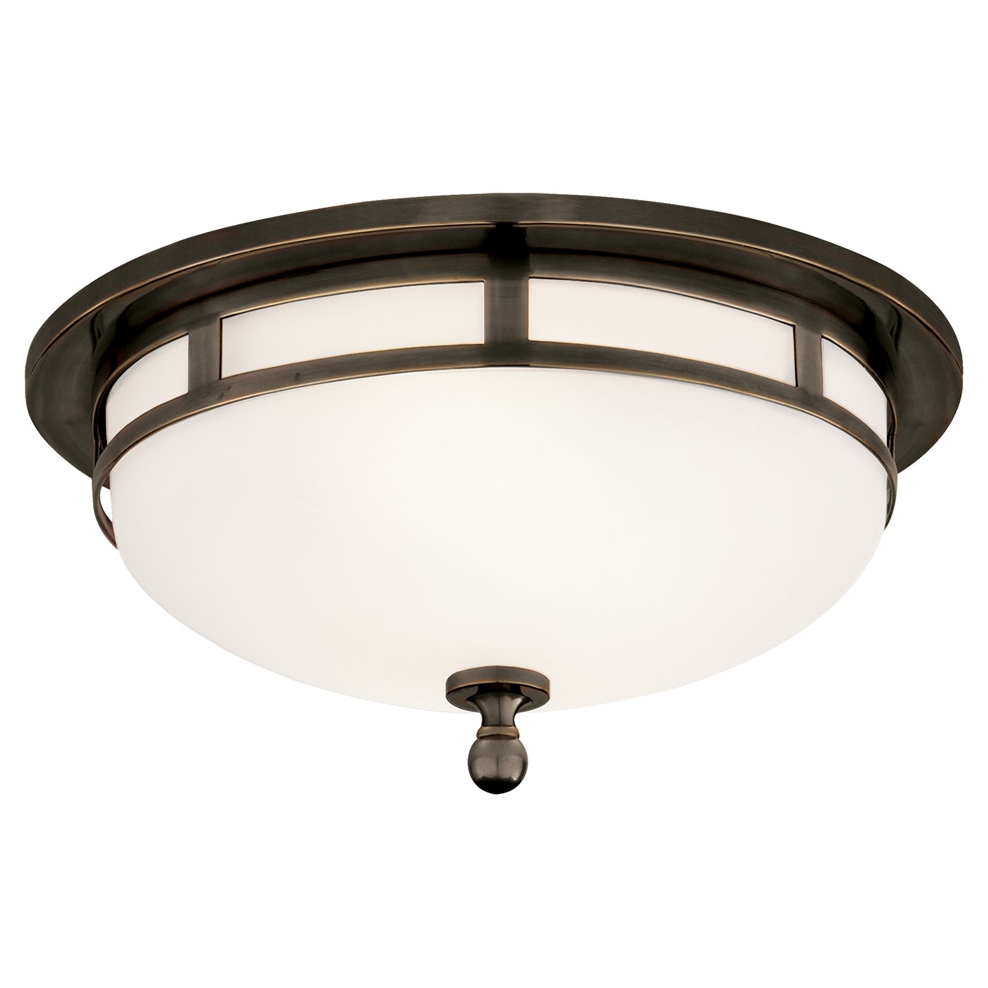 Visual Comfort Signature - SS 4010BZ-FG - Two Light Flush Mount - Openwork - Bronze