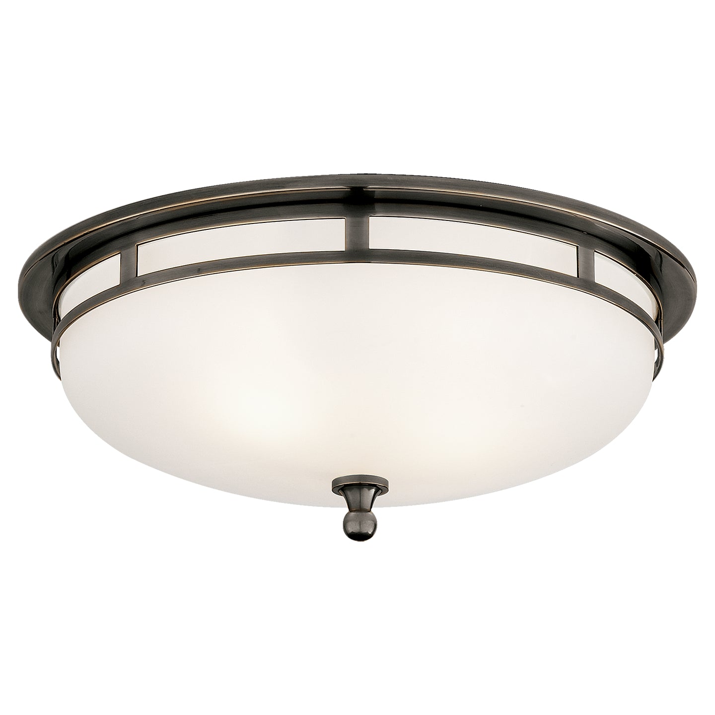 Visual Comfort Signature - SS 4011BZ-FG - Two Light Flush Mount - Openwork - Bronze