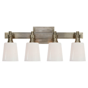 Visual Comfort Signature - TOB 2153AN-WG - Four Light Bath Sconce - Bryant Bath - Antique Nickel