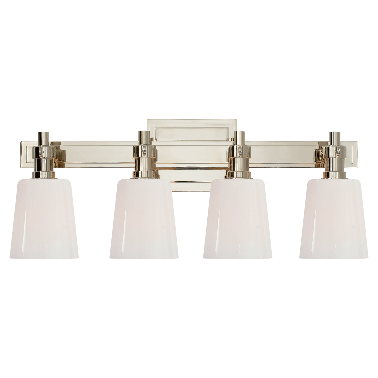 Visual Comfort Signature - TOB 2153PN-WG - Four Light Bath Sconce - Bryant Bath - Polished Nickel