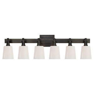 Visual Comfort Signature - TOB 2154BZ-WG - Six Light Linear Bath Sconce - Bryant Bath - Bronze