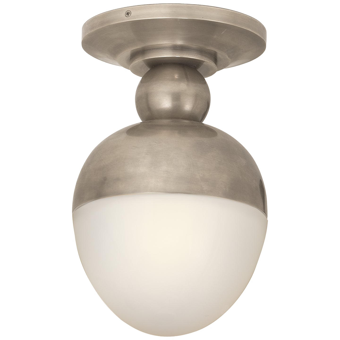 Visual Comfort Signature - TOB 4006AN-WG - One Light Flush Mount - Clark - Antique Nickel