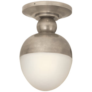 Visual Comfort Signature - TOB 4006AN-WG - One Light Flush Mount - Clark - Antique Nickel