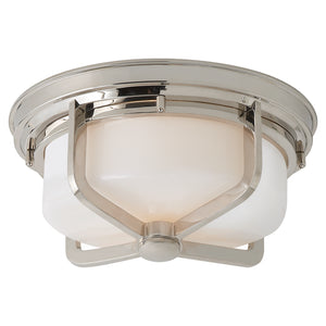 Visual Comfort Signature - TOB 4013PN-WG - Two Light Flush Mount - Milton - Polished Nickel