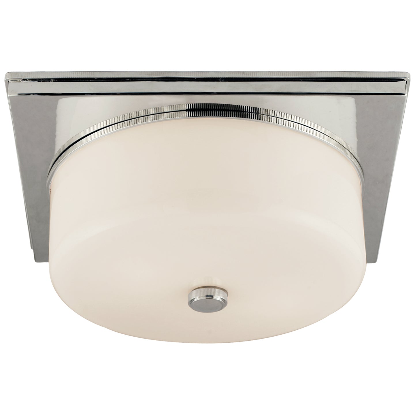 Visual Comfort Signature - TOB 4216PN-WG - Two Light Flush Mount - Newhouse Block - Polished Nickel