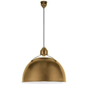 Visual Comfort Signature - TOB 5000HAB - One Light Pendant - Eugene - Hand-Rubbed Antique Brass