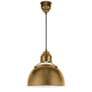 Visual Comfort Signature - TOB 5012HAB - One Light Pendant - Eugene - Hand-Rubbed Antique Brass