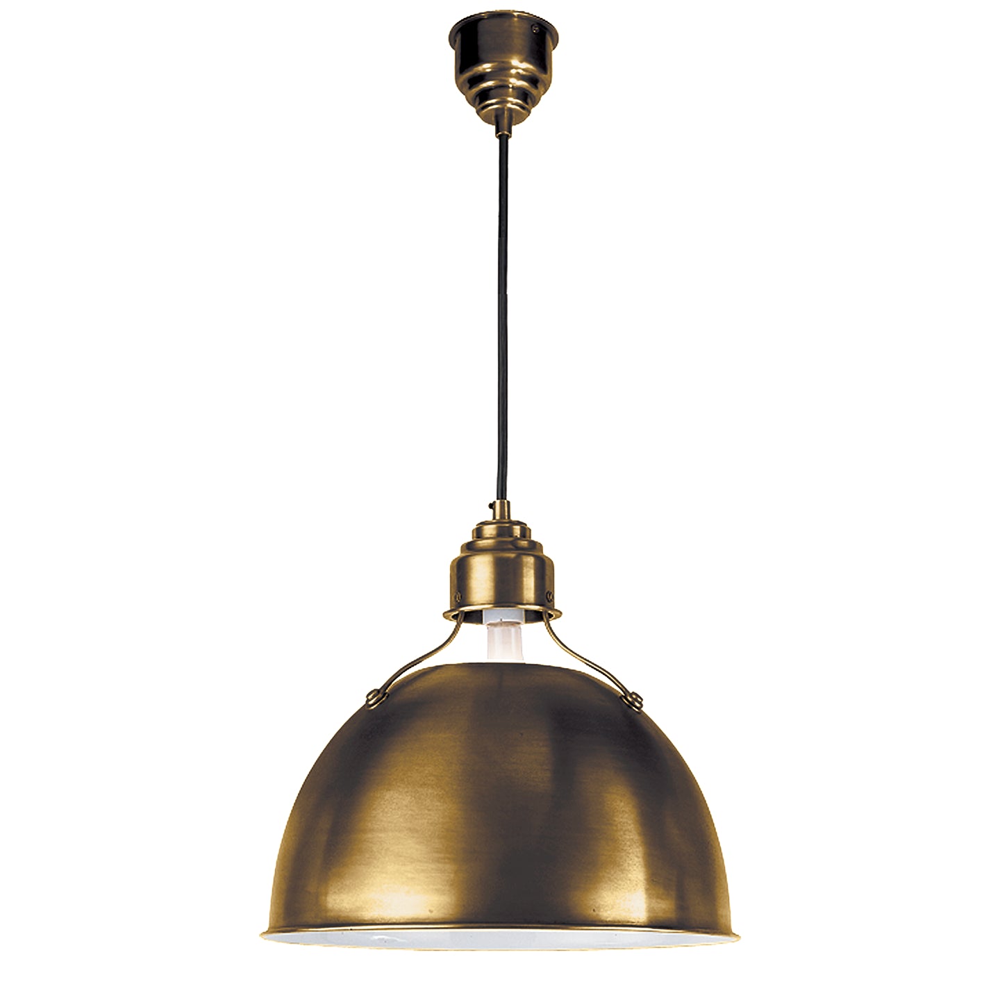 Visual Comfort Signature - TOB 5013HAB - One Light Pendant - Eugene - Hand-Rubbed Antique Brass