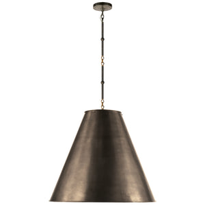 Visual Comfort Signature - TOB 5014BZ/HAB-BZ - Two Light Pendant - Goodman - Bronze with Antique Brass