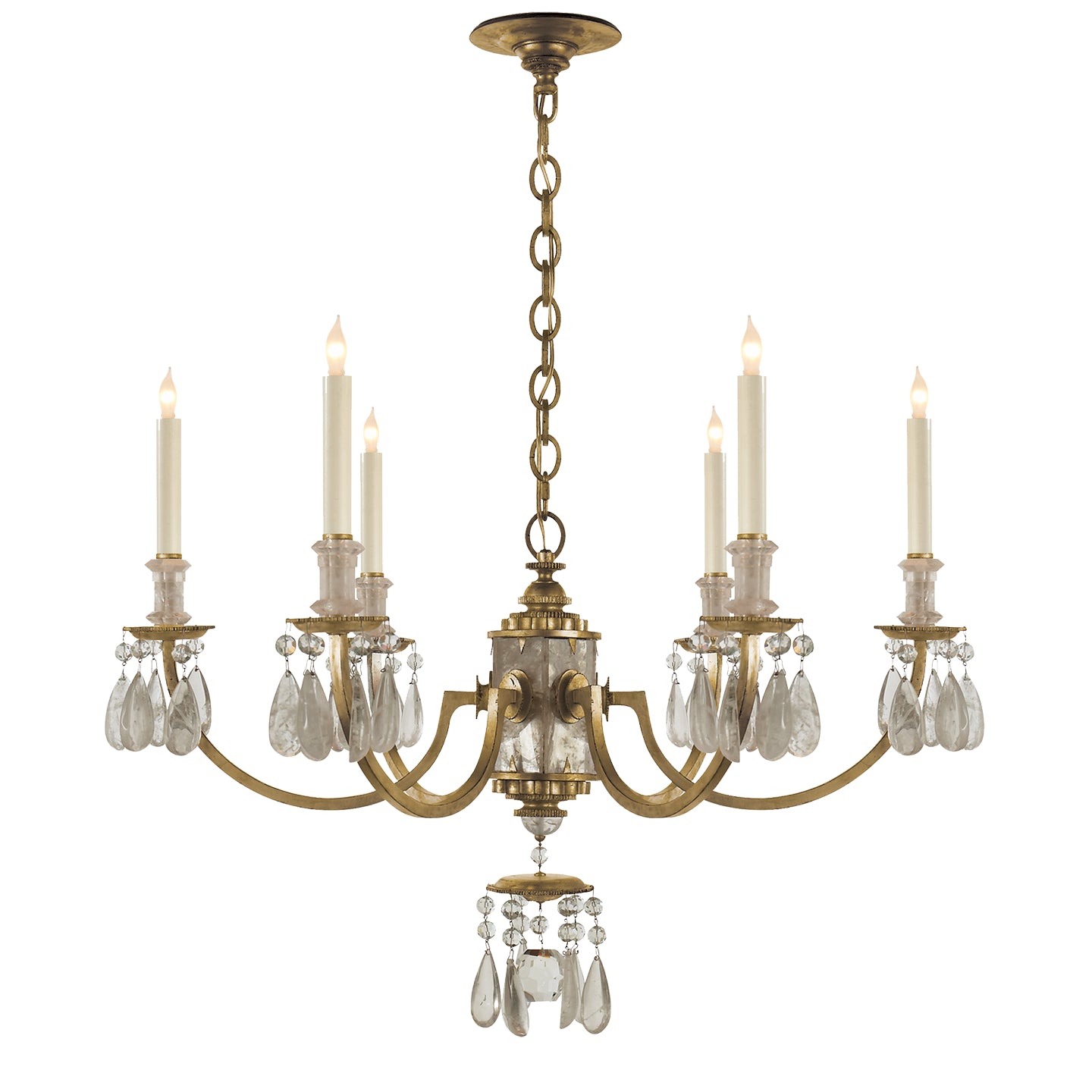 Visual Comfort Signature - TOB 5036GI - Six Light Chandelier - Elizabeth - Gilded Iron