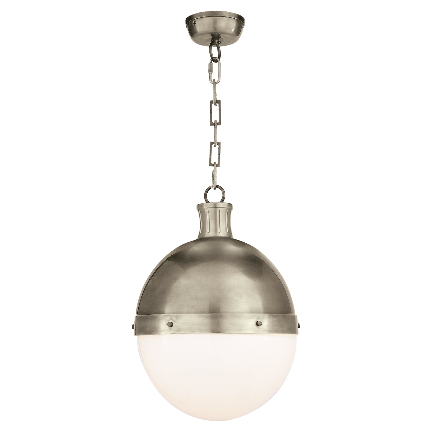 Visual Comfort Signature - TOB 5063AN-WG - Two Light Pendant - Hicks - Antique Nickel