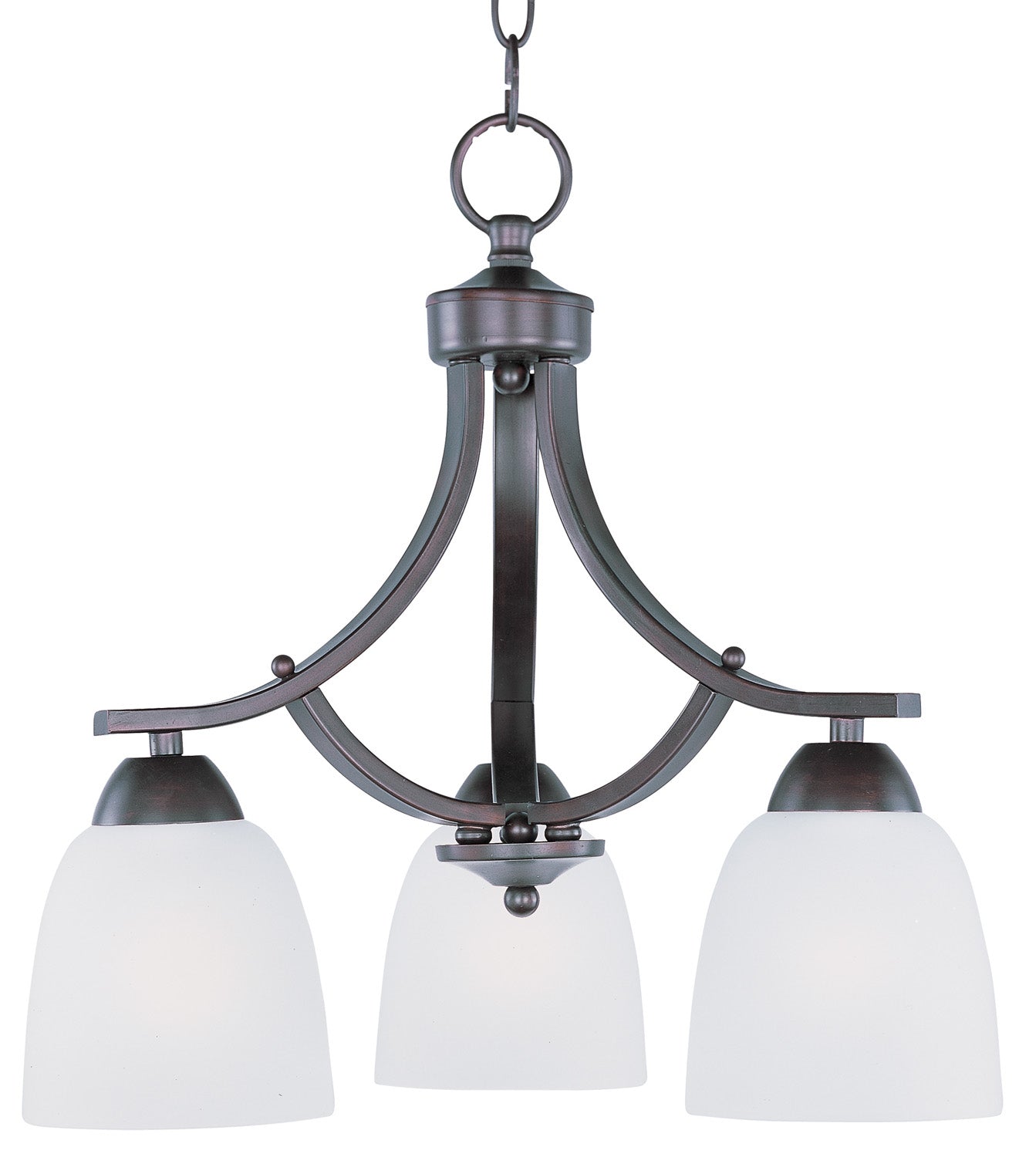 Maxim - 11223FTOI - Three Light Chandelier - Axis - Oil Rubbed Bronze