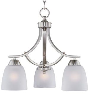 Maxim - 11223FTSN - Three Light Chandelier - Axis - Satin Nickel